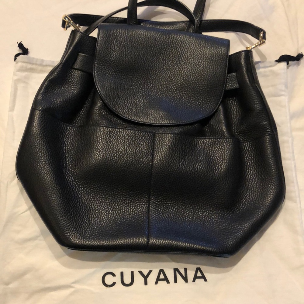 Cuyana Pebbled Leather Backpack